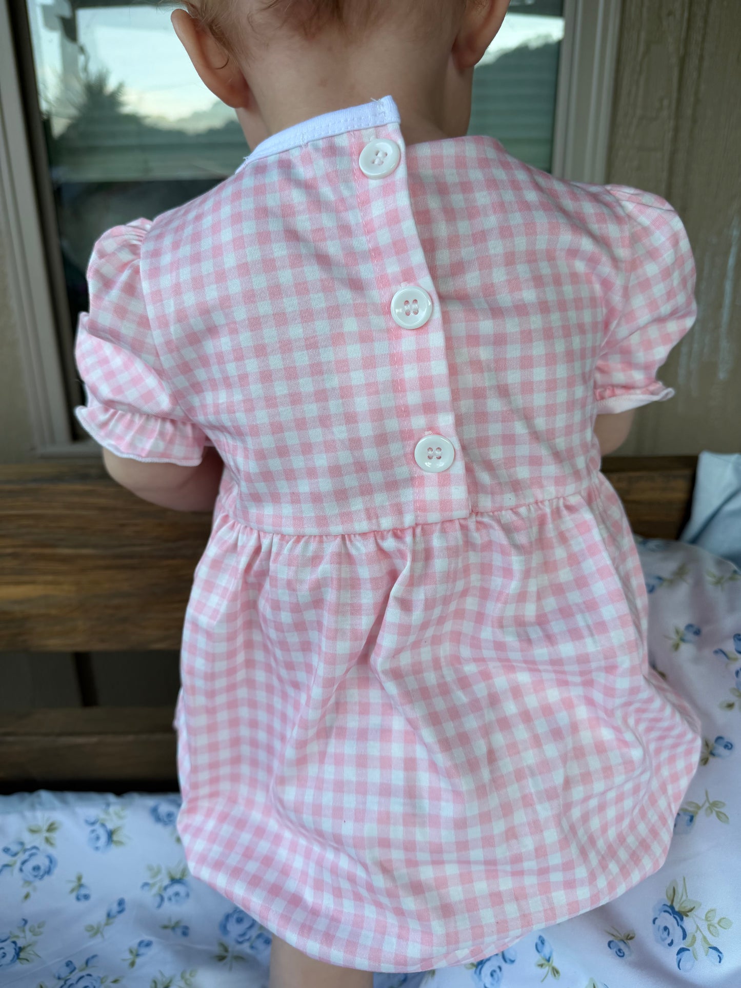 Pink gingham bubble